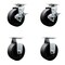 Service Caster Tool Box Caster Wheel Set 5'' Glass Filled Nylon Swivel Casters, 4PK TOOL-SCC-20S520-GFNB-TLB-2-R-2 - alternate 1